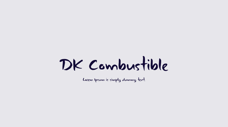 DK Combustible Font