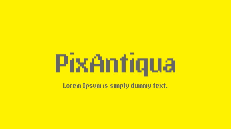 PixAntiqua Font