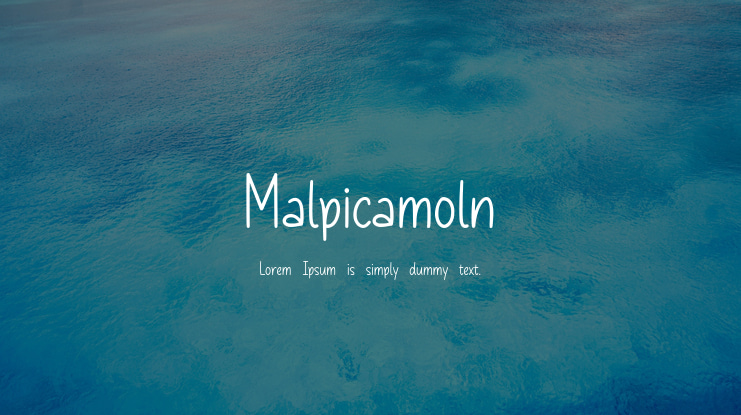 Malpicamoln Font