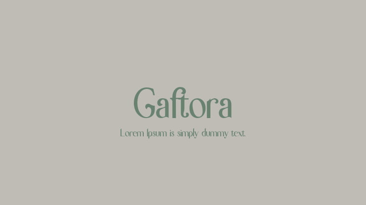 Gaftora Font