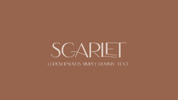 Scarlet Font
