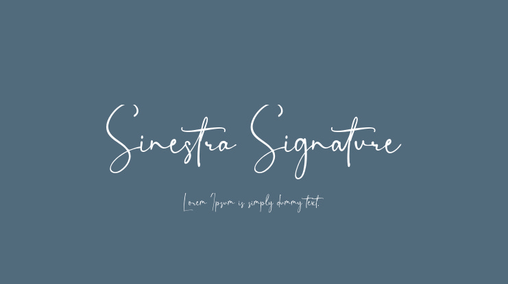 Sinestra Signature Font