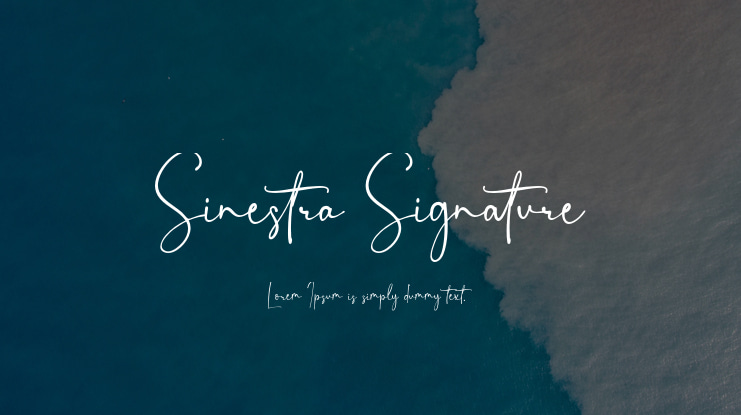 Sinestra Signature Font