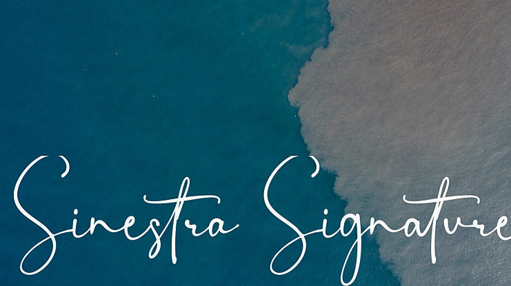 Sinestra Signature Font