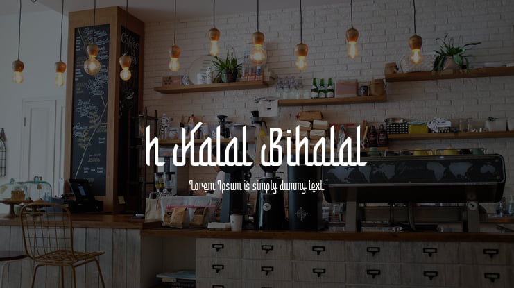 h Halal Bihalal Font