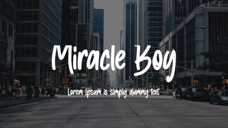 Miracle Boy Font