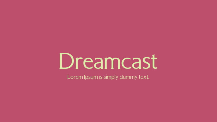 Dreamcast Font