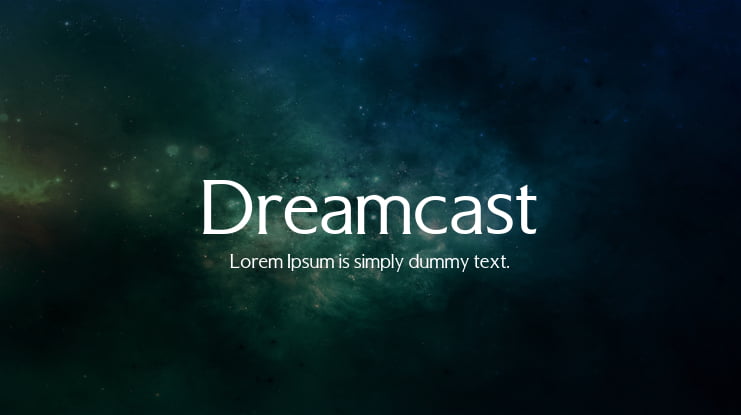 Dreamcast Font