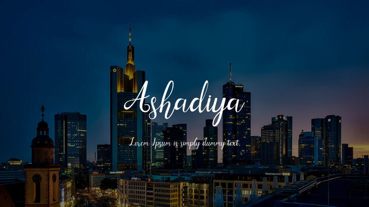 Ashadiya Font