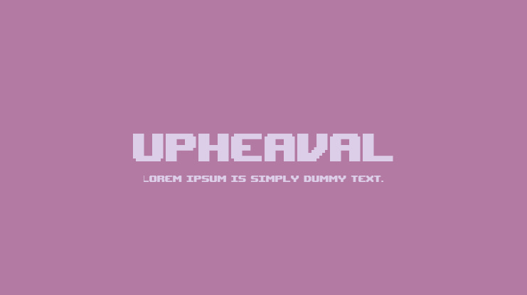 Upheaval Font