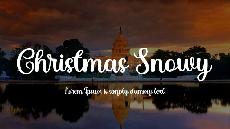 Christmas Snowy Font