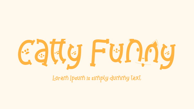 Catty Funny Font