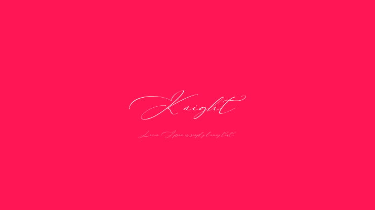 Knight Font
