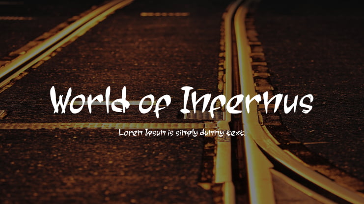 World of Infernus Font