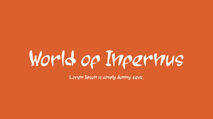 World of Infernus Font