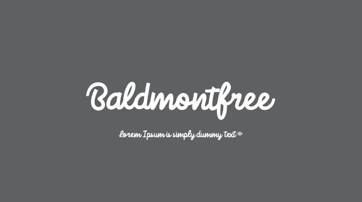 Baldmontfree Font