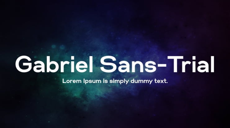 Gabriel Sans-Trial Font Family