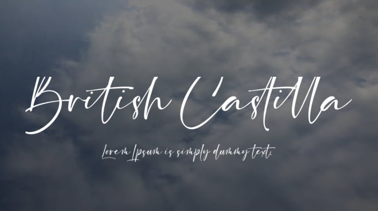 British Castilla Font