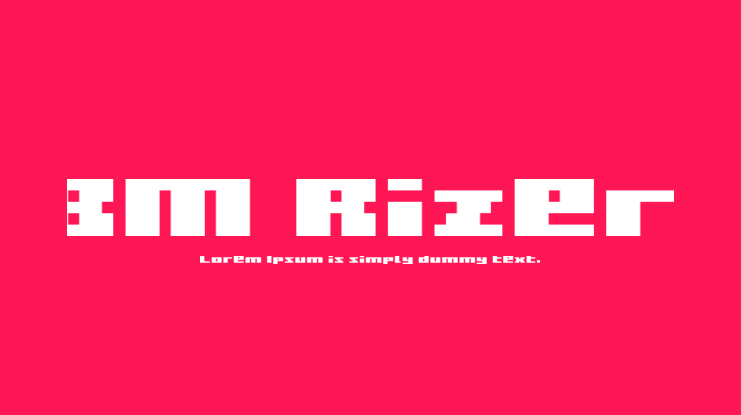 BM Rizer Font