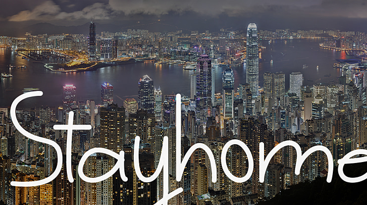 Stayhome Font