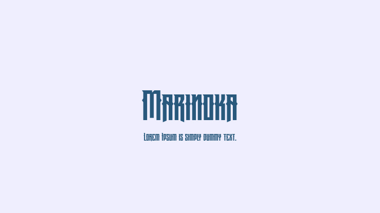 Marinoka Font