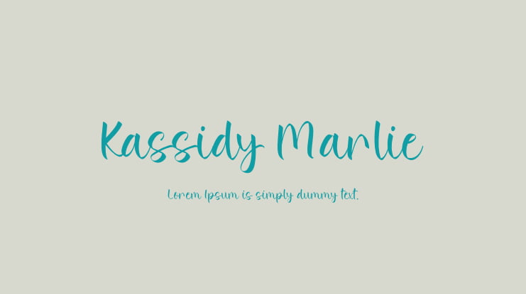 Kassidy Marlie Font