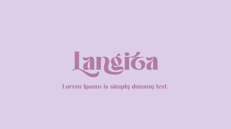 Langita Font
