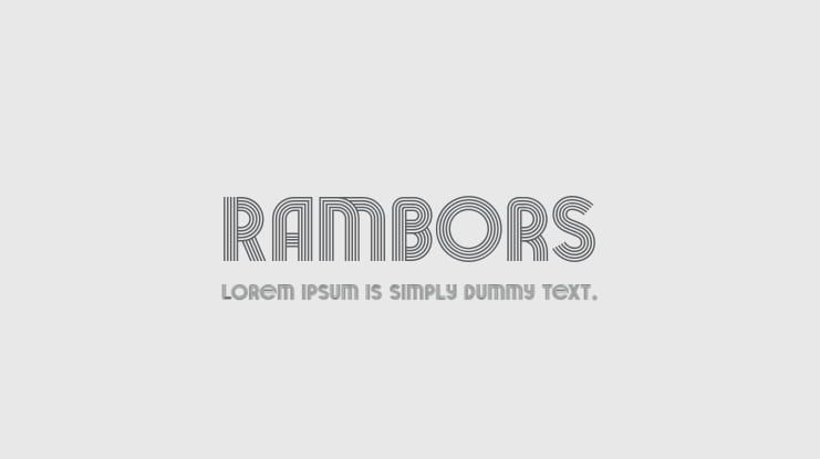 Rambors Font
