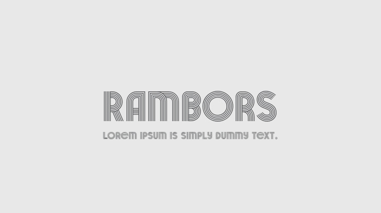 Rambors Font