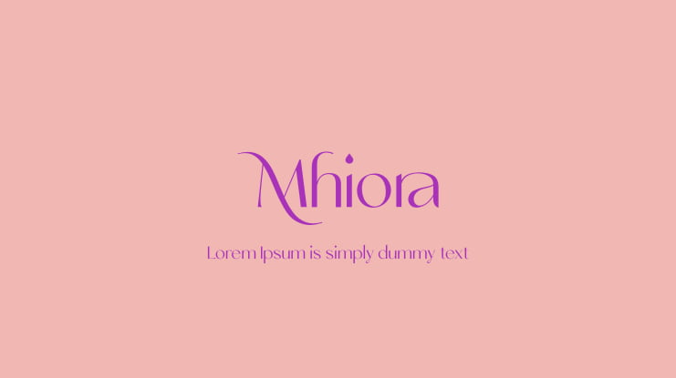 Mhiora Font