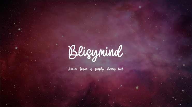 Blisymind Font