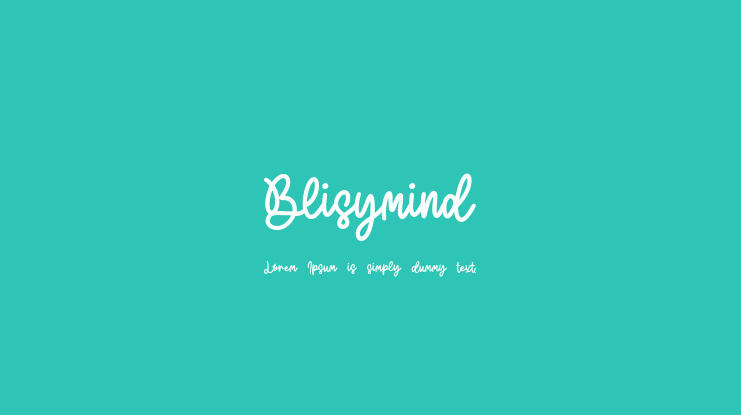 Blisymind Font