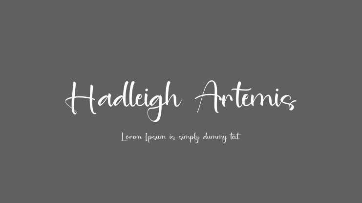Hadleigh Artemis Font