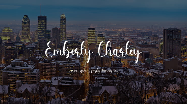 Emberly Charley Font
