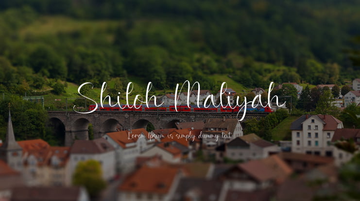 Shiloh Maliyah Font
