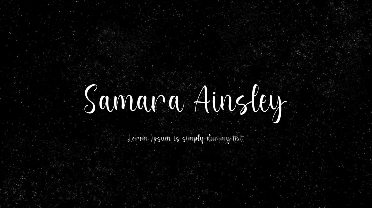 Samara Ainsley Font