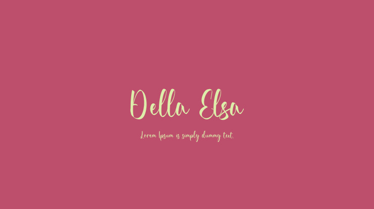 Della Elsa Font