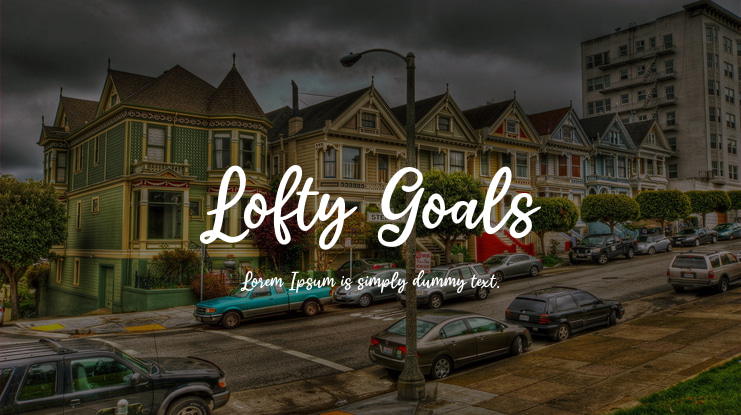 Lofty Goals Font
