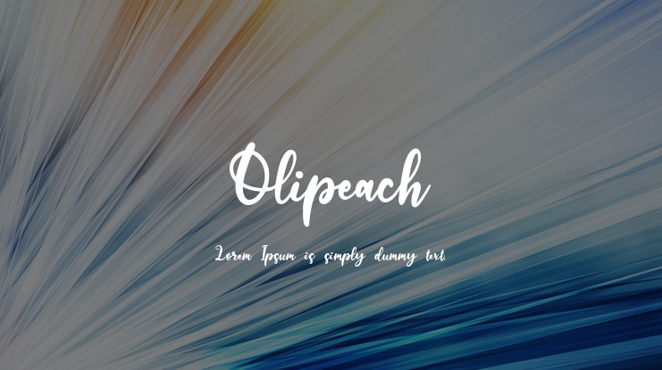 Olipeach Font