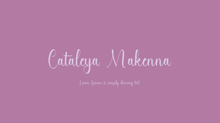 Cataleya Makenna Font