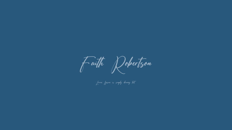 Faith Robertson Font