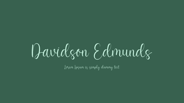 Davidson Edmunds Font
