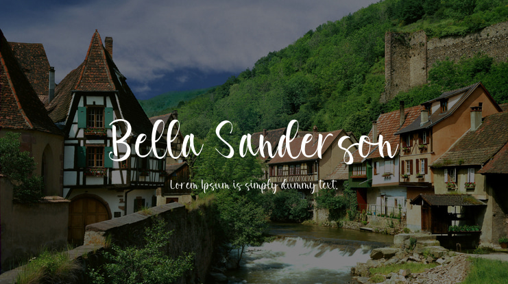 Bella Sanderson Font