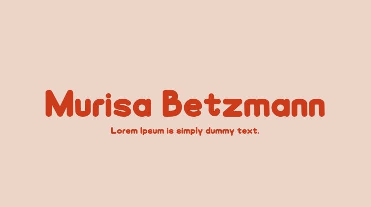 Murisa Betzmann Font