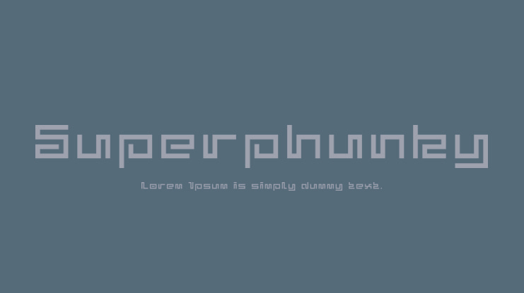 Superphunky Font