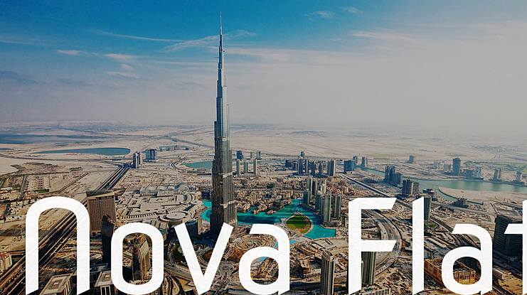 Nova Flat Font Family