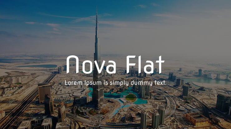 Nova Flat Font Family