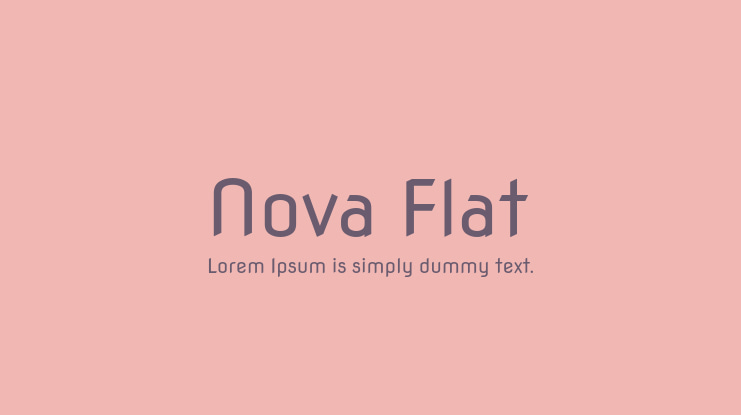 Nova Flat Font Family