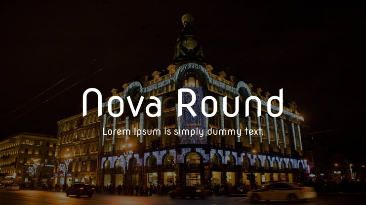 Nova Round Font Family