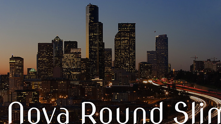 Nova Round Slim Font Family